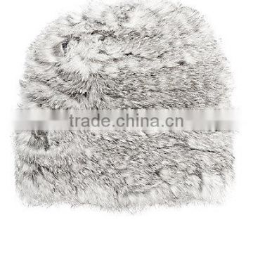 YR313 Elastic Hand Knit Rabbit Fur Hats/Winter Fur Hat