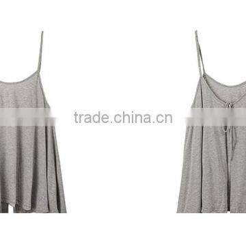 Wholesale Sleeveless Sexy Spaghetti Strap Backless Solid Color Tank Top Blouse Ladies Plus Size Tops photo-6