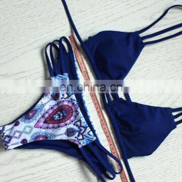 Europe And America Sexy Fashion Printing Bandage Swimming Suit