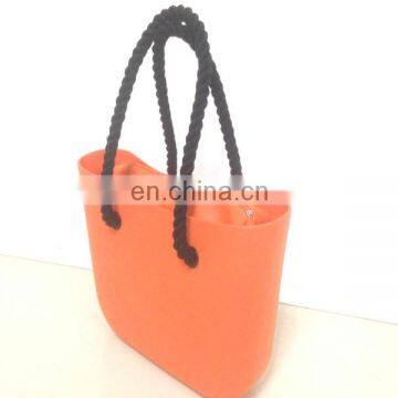 2017 silicone canvas beach bag tote bag