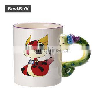 Christmas Gift custom logo 11oz Animal Mugs-Snake with Box B1DW-06W