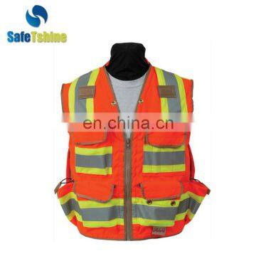 Hi Vis wholesale good quanlity ANSI 107 reflective safety vest with pockets