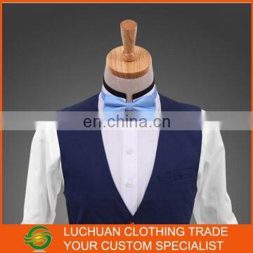 Fashion Custom Unique High Quality Light Blue Men Bow Tie