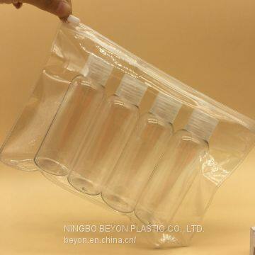 100ml clear plastic bottle sets travel kit