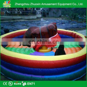 Manufacturer Factory Direct sale inflatable rodeo bull / inflatable bull ride game