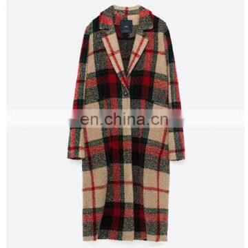 Hot Selling Chinese Lattice Women Parka Girls Jacket photo-6