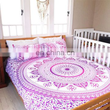 Queen Hippie Indian Tapestry Wall Hanging Mandala Throw Bedspread Tapestry With Pillows Cover Bohemian