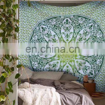 Indian Hippie mandala Tapestry bed spread Beach Picnic Sheet Throw gyspy Wall decor dorm tapestry Indian Handmade wall hanging