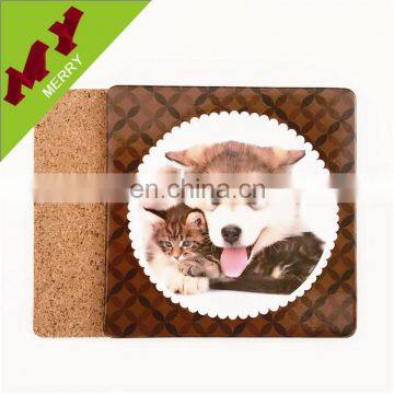 Restaurant supplies wood coaster / cork pad / cork mat