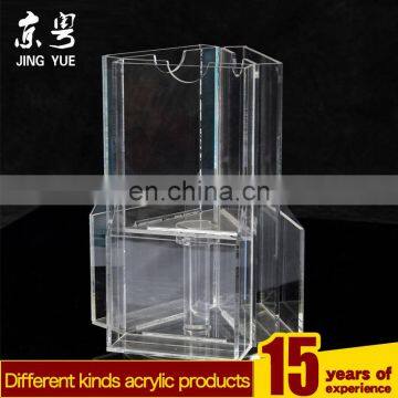 Trade Assurance clear rotating display leaflet file document newspaper rack acrylic brochure holder