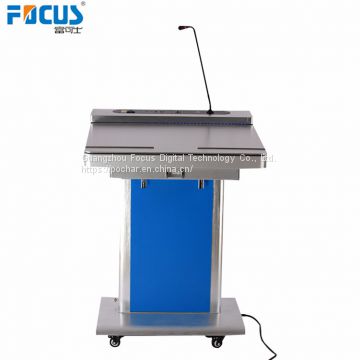 FK535K Slim body Digital Podium with writable screen aluminum