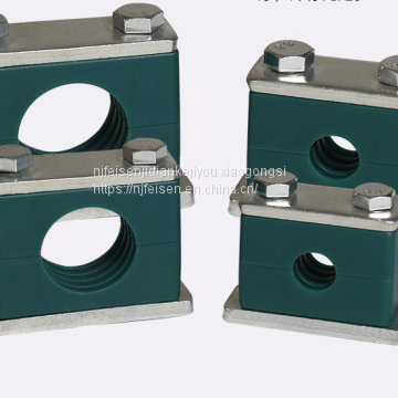 Supply high quality plastic pipe clamp tubing hydraulic pipe clamp chuck hoop Marine pipe clamp