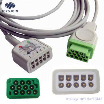 GE Dash 1000 11pin 3-lead/5 Leads ECG Trunk Cable