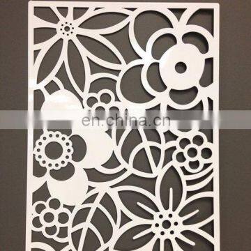 Abstract CNC Flower Metal Wall Art Panel for  Home decor