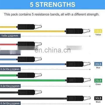 Resistance Bands Adjustable Professional Resistance Band Set 11 Piece