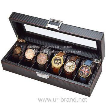 European Luxury Wooden Watch Box High Quality Lockable Wood Watch Packaging Box For Watches    