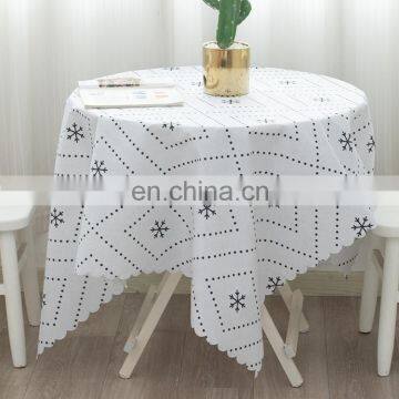 Kitchen Accessories Cheap 100% Polyester Oilproof Dinning Table Cover Waterproof Tablecloth photo-4