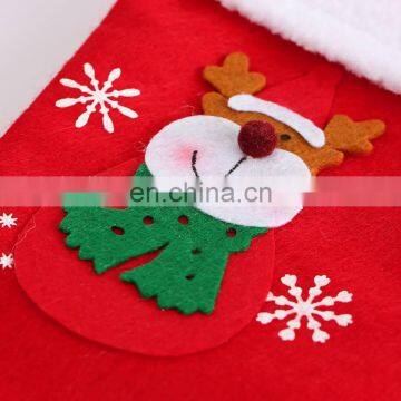 2019 Christmas Stocking Santa Claus Sock Gift Candy Bag Xmas Noel Decoration Gift for Kids Christmas Tree Ornaments Supplies photo-5