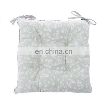 Square Recycle Seat Cushion Printed Chair Pads With Ties for Outdoor/Indoor photo-2