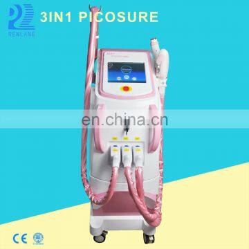 Anti Pigmentation Picosecond Laser IPL Hair Removal RF Face Lifting Machine Salon Use
