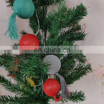 New Design LED Cotton Ball With Tasssels String Light For Holiday Party Decoration