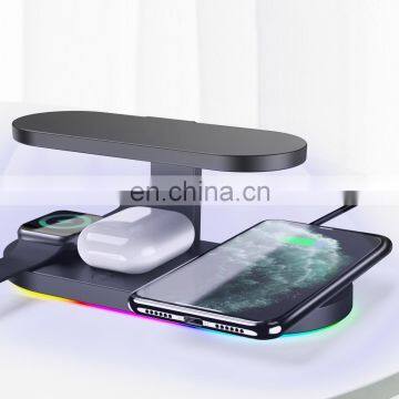 7.5W QI Desktop UV Phone Sanitizer Wireless Charger Black White