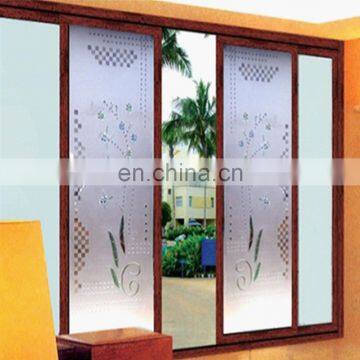 sell 5mm 4mm 6mm decorative door glass etching