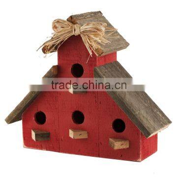 Custom decorative wooden bird houses, wood house sparrow