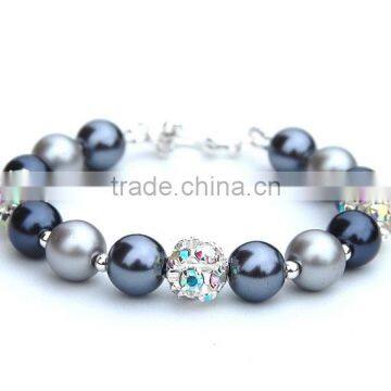 cheap diamond crystal ball plastic-based imitation pearl