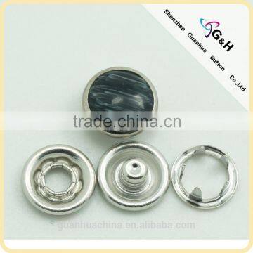 11mm horn pearl prong snap button