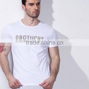 Fashion 100% Cotton Cheap Mens Custom Printed T-shirt photo-2