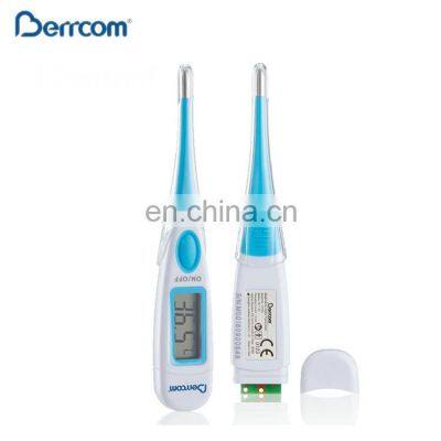 Waterproof smart sensor digital mini basal body temperature pen type armpit clinical anus oral thermometer with flexible probe