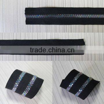 5# Plastic Derlin Resin Colorful Teeth Zipper Decorative Zippers for Garment