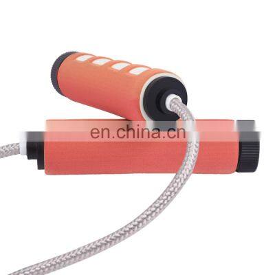 Factory Custom Jump Rope Workout Rapid Speed Skipping Rope With Ball Bearings Foam Sponge Handles Cotton String photo-5