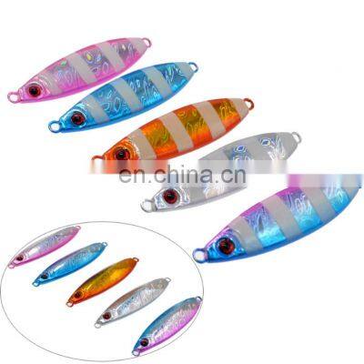 Wholesale 20g 30g 40g 50g 60g Lead Fish Saltwater Metal Jigging Lures Luminous Slow Jigs