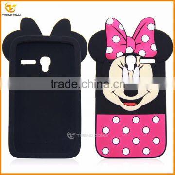 cartoon silicon phone cover for alcatel one touch pixi 3 3.5 4009d