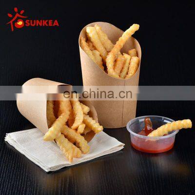 Sunkea Kraft paper takeaway packaging French Fries Cup