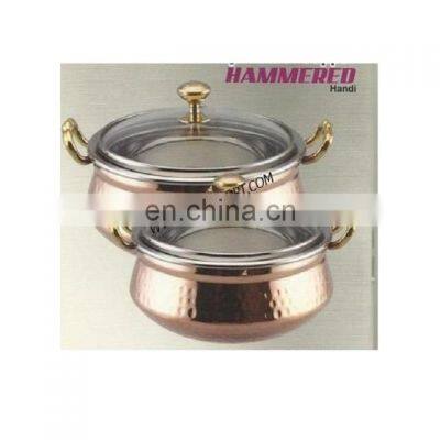 copper & stainless steel handi food serving