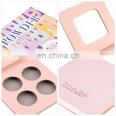 Manufacturer Custom Own Contour Makeup Pan Paperboard Packaging Eye Shadow Pan Cardboard Packaging
