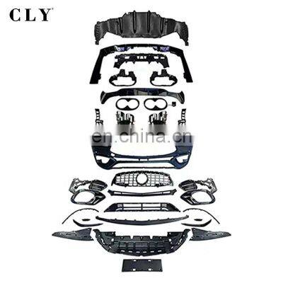 CLY Car Bumpers For 2019+ Mercedes Benz W118 CLA Upgrade CLA45 AMG Bodykit Front Car Bumper With Grille Diffuser With Tips photo-2