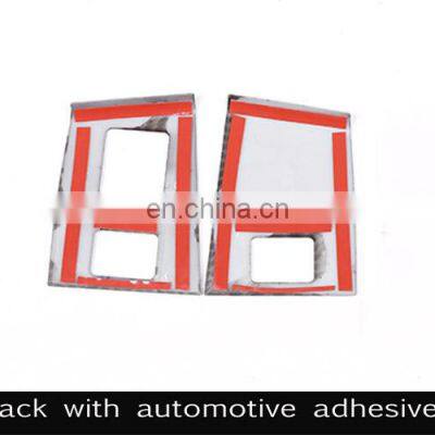 Carbon Fiber Style ABS Car Door Seat Memory Button Cover Trim For Jaguar F-Pace f Pace 2016 2017 2018 Accessories photo-2