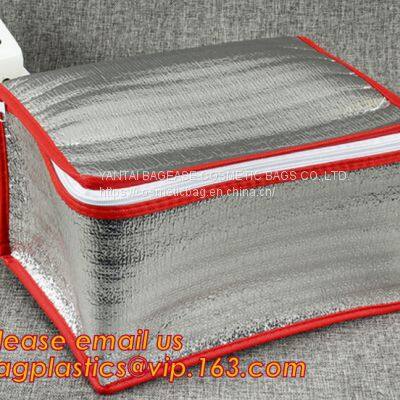 Factory Thermal Bag For Food, Cold Thermal Insulated Lunch Cooler Bag,Grocery Food Delivery Extra Large Insulated Non Woven Bag photo-5