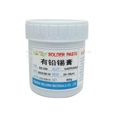 Lead Welding Paste Sn62Pb36Ag2 SMT Free Cleaning Containing Silver Tin Paste 178 ℃ Melted Point SD-300 photo-2