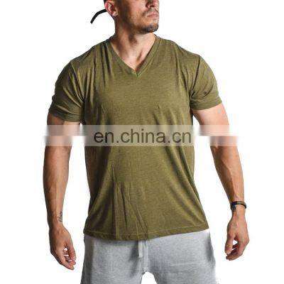 Soft cotton Men Polo T-Shirt With Embroidered Logo Outdoor V-neck Sport T-Shirt For Men