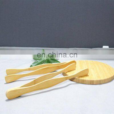 Wholesale Eco-friendly Durable Food Tongs Clamp Kitchen Bamboo Toaster Tongs photo-2