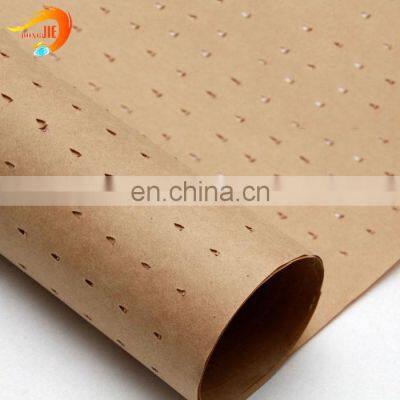 China Supplier Food Garde Packing Wrapping Brown Perforated Kraft Paper/punched Kraft Paper photo-4