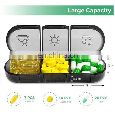 21 Grids Pill Box 7 Days Medicine Box Weekly Pill Case Medicine Tablet Dispenser Organizer Splitters Storage Organizer Container photo-2