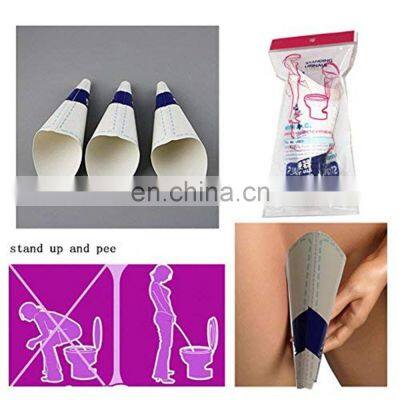 10PCS/SET Disposable Paper Women Urinal Outdoor Travel Camping Portable Female Urinal Paper Urination Device Stand Up & Pee photo-2