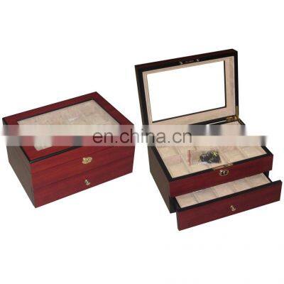 Manufacturer Glass Top Ebony Wooden Display Watch Box photo-2