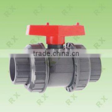 PVC Double Union Ball Valve(socket&thread)